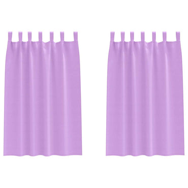 vidaXL Verdunkelungs-Vorhänge mit Ringen 2 pcs Lila 175 x 140 cm