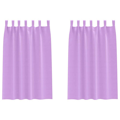 vidaXL Verdunkelungs-Vorhänge mit Ringen 2 pcs Lila 175 x 140 cm