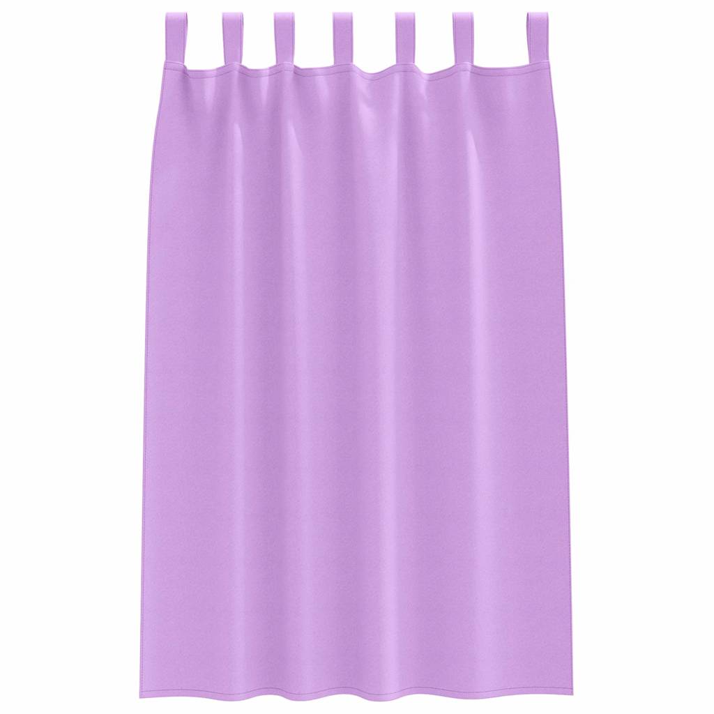 vidaXL Verdunkelungs-Vorhänge mit Ringen 2 pcs Lila 175 x 140 cm