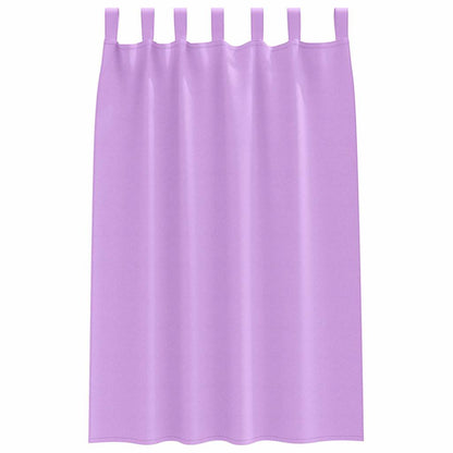 vidaXL Verdunkelungs-Vorhänge mit Ringen 2 pcs Lila 175 x 140 cm