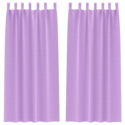 Verdunkelungs-Vorhänge mit Ringen 2 pcs Lila 260 x 140 cm