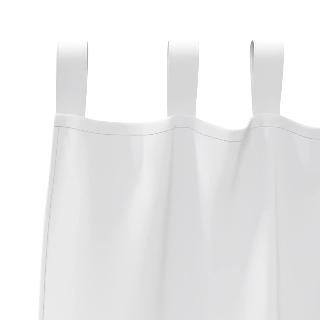 vidaXL Verdunkelungs-Vorhänge mit Ringen 2 pcs Reinweiß 140 x 140 cm