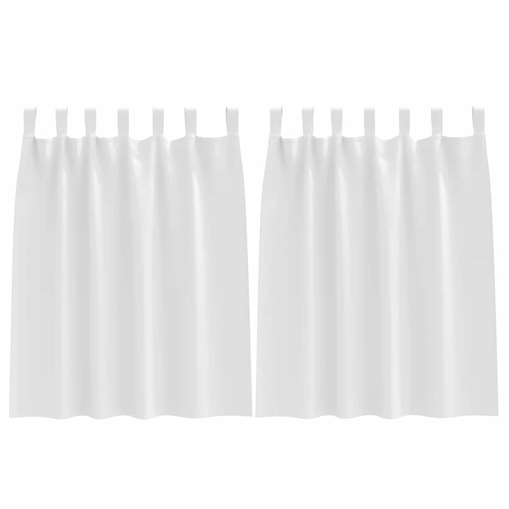vidaXL Verdunkelungs-Vorhänge mit Ringen 2 pcs Reinweiß 140 x 140 cm