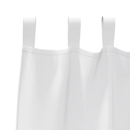 vidaXL Verdunkelungs-Vorhänge mit Ringen 2 pcs Reinweiß 225 x 140 cm