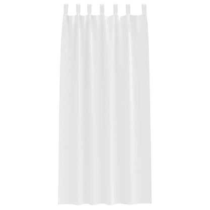 vidaXL Verdunkelungs-Vorhänge mit Ringen 2 pcs Reinweiß 225 x 140 cm
