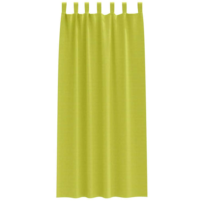 vidaXL Verdunkelungs-Vorhänge mit Ringen 2 pcs Grün 245 x 140 cm