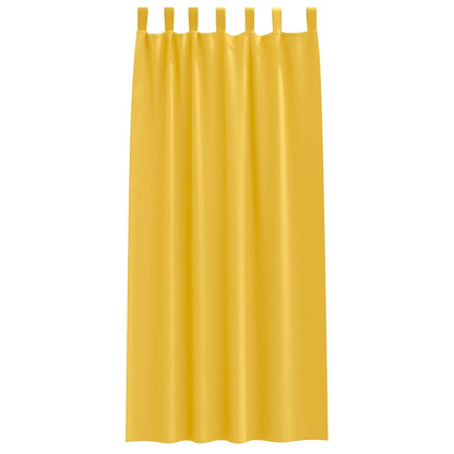 vidaXL Verdunkelungs-Vorhänge mit Ringen 2 pcs Senfgelb 260 x 140 cm