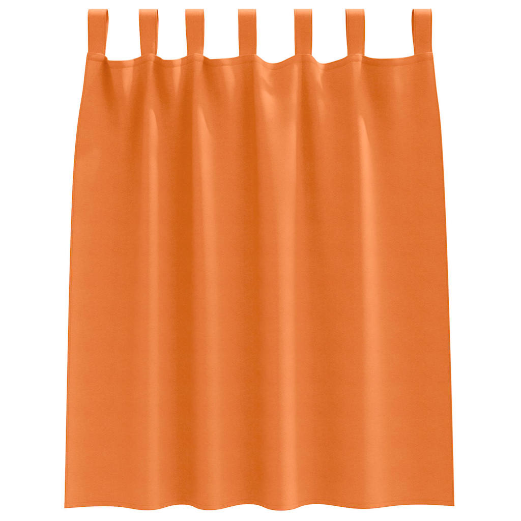 vidaXL Verdunkelungs-Vorhänge mit Ringen 2 pcs Helles Orange