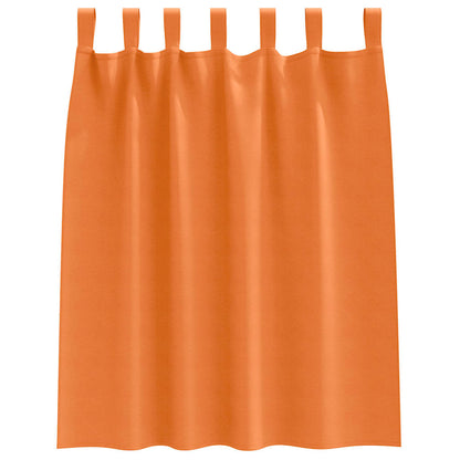 vidaXL Verdunkelungs-Vorhänge mit Ringen 2 pcs Helles Orange