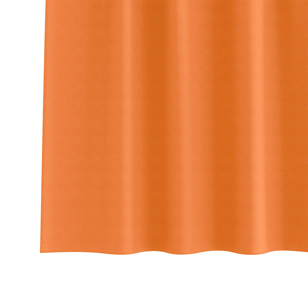 Verdunkelungs-Vorhänge mit Ringen 2 pcs Helles Orange