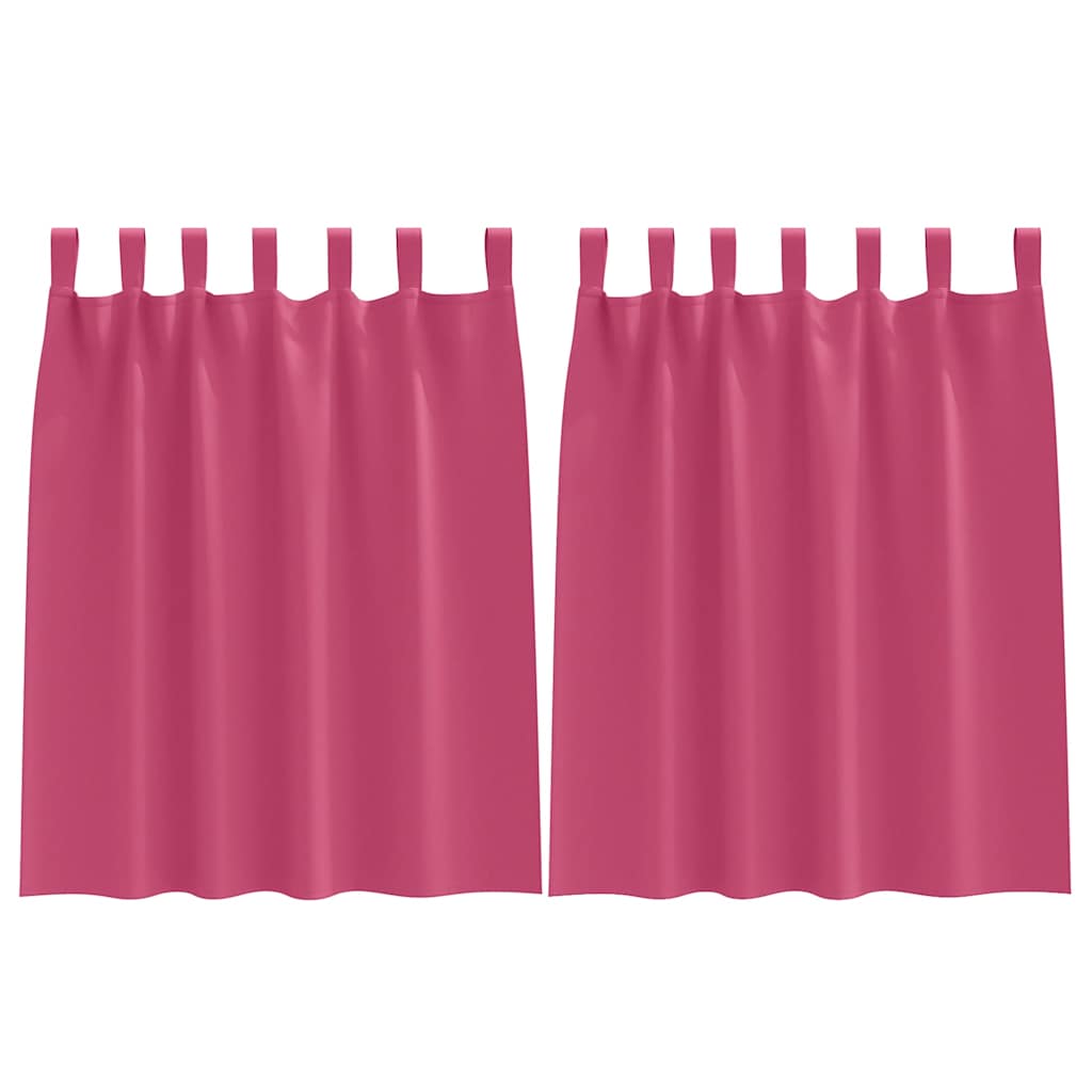 Verdunkelungs-Vorhänge mit Ringen 2 pcs Helles Pink