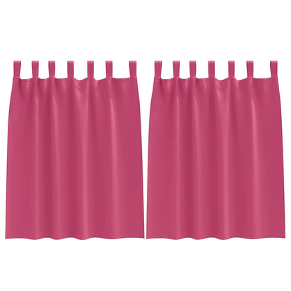 Verdunkelungs-Vorhänge mit Ringen 2 pcs Helles Pink