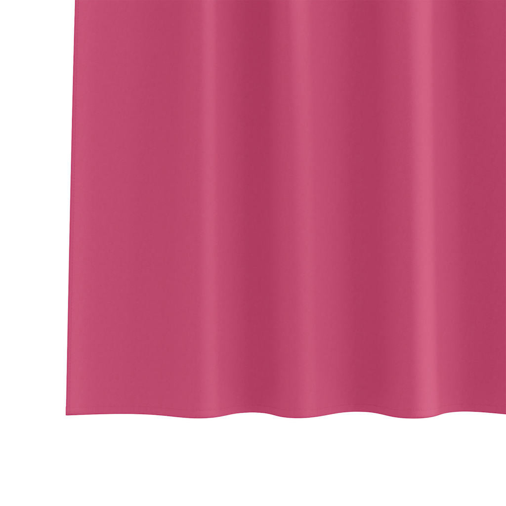vidaXL Verdunkelungs-Vorhänge mit Ringen 2 pcs Helles Pink