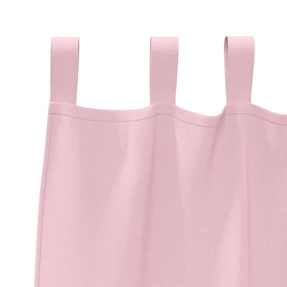 vidaXL Verdunkelungs-Vorhänge mit Ringen 2 pcs Babyrosa 140 x 140 cm