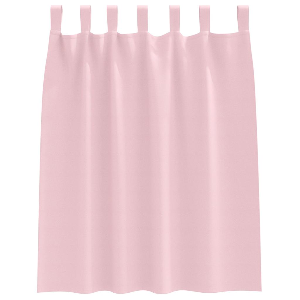 vidaXL Verdunkelungs-Vorhänge mit Ringen 2 pcs Babyrosa 140 x 140 cm