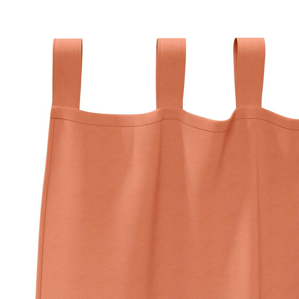 vidaXL Verdunkelungs-Vorhänge mit Ringen 2 pcs Terrakotta 175 x 140 cm