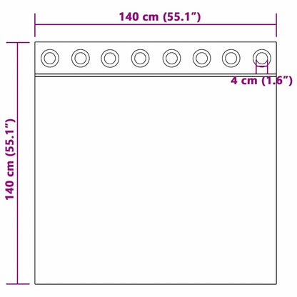 vidaXL Samtvorhänge mit Vorhängen 2 pcs Weinrot 140 x 140 cm Samt