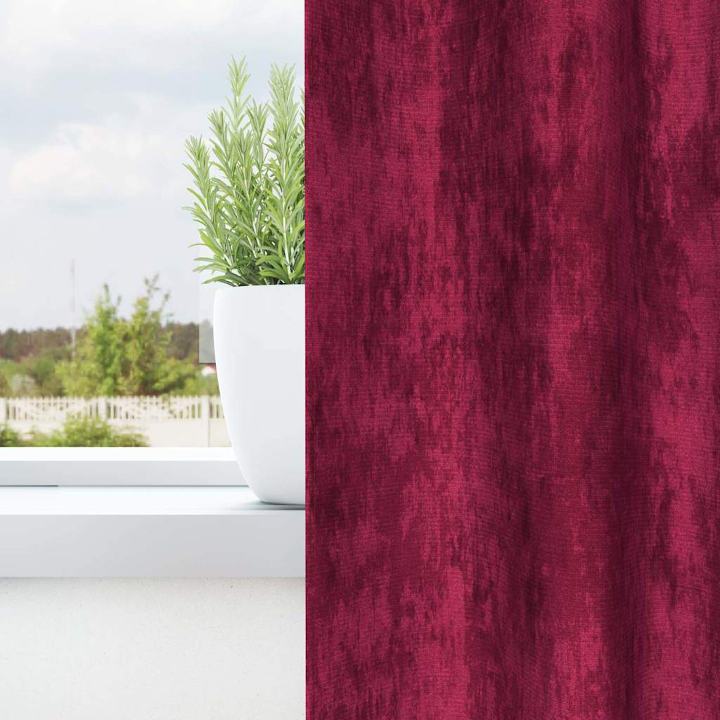 vidaXL Samtvorhänge mit Vorhängen 2 pcs Weinrot 260 x 140 cm Samt