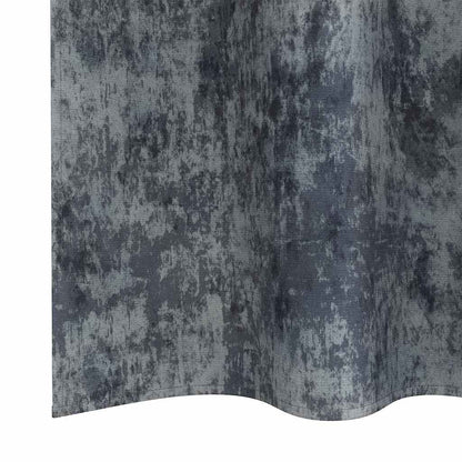 vidaXL Samtvorhänge mit Vorhängen 2 pcs Silber Grau 140 x 140 cm Samt