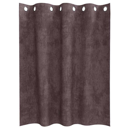 vidaXL Samtvorhänge mit Vorhängen 2 pcs Braun 140 x 140 cm Samt