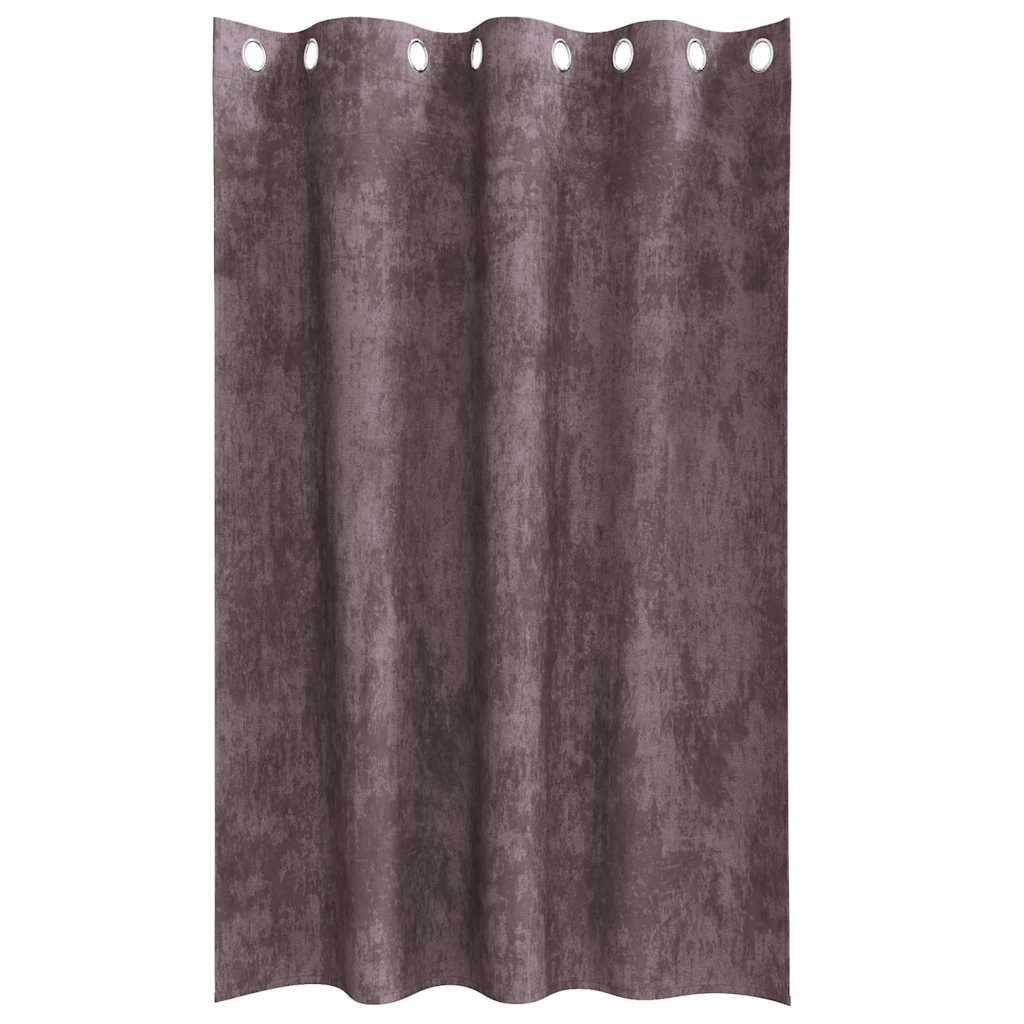 vidaXL Samtvorhänge mit Vorhängen 2 pcs Braun 175 x 140 cm Samt