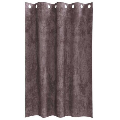 vidaXL Samtvorhänge mit Vorhängen 2 pcs Braun 175 x 140 cm Samt