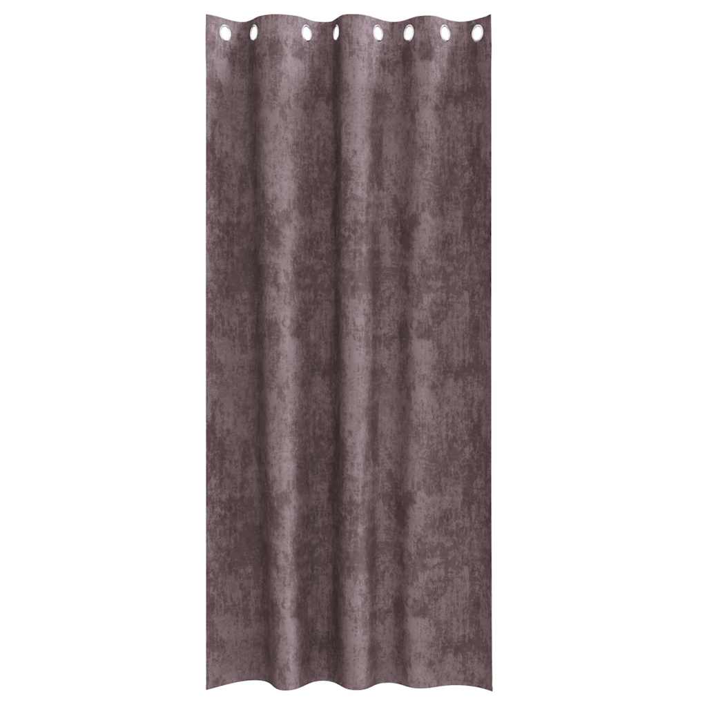 vidaXL Samtvorhänge mit Vorhängen 2 pcs Braun 225 x 140 cm Samt