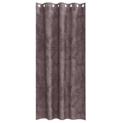 vidaXL Samtvorhänge mit Vorhängen 2 pcs Braun 225 x 140 cm Samt