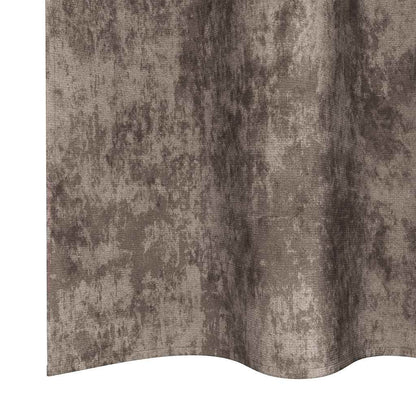 vidaXL Samtvorhänge mit Vorhängen 2 pcs Cappuccino 175 x 140 cm Samt