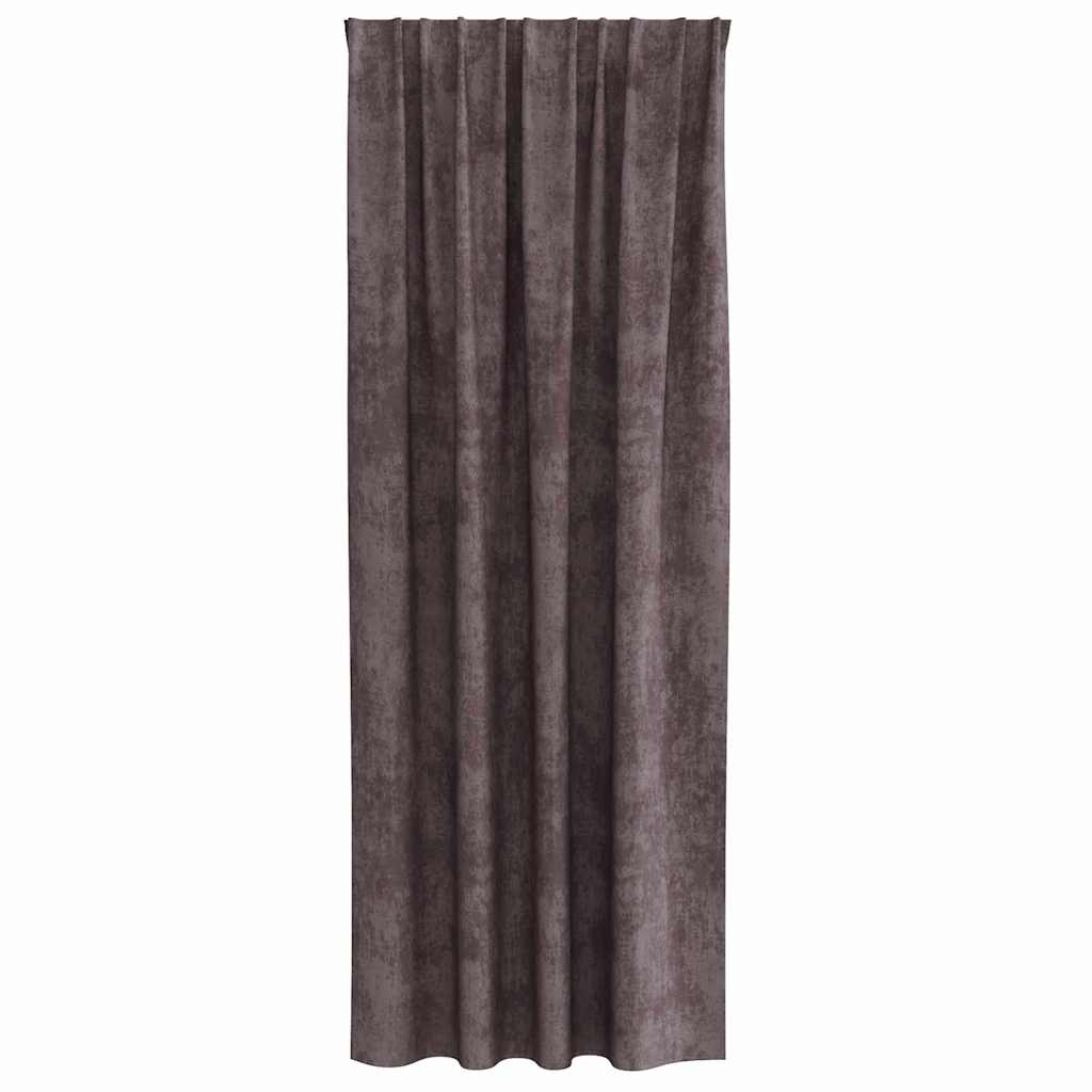 vidaXL Samtvorhänge mit Vorhängen 2 pcs Braun 245 x 140 cm Samt