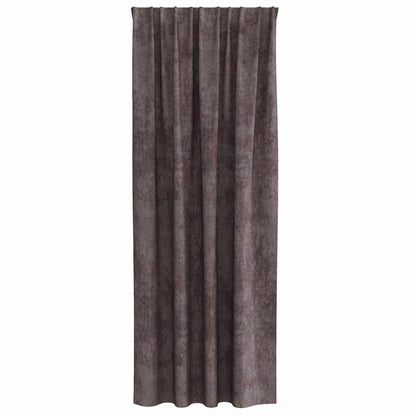 vidaXL Samtvorhänge mit Vorhängen 2 pcs Braun 245 x 140 cm Samt