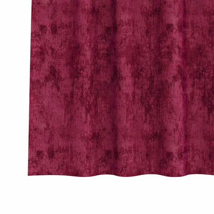 vidaXL Samtvorhänge mit Vorhängen 2 pcs Weinrot 140 x 140 cm Samt