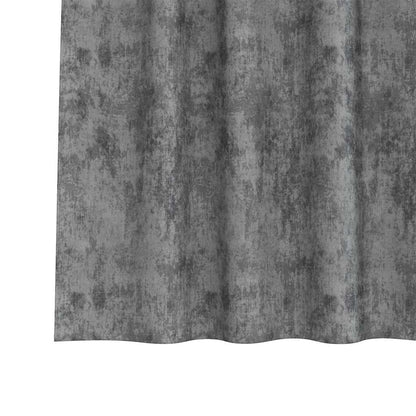 vidaXL Samtvorhänge mit Vorhängen 2 pcs Grau 175 x 140 cm Samt
