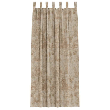 vidaXL Samtvorhänge mit Vorhängen 2 pcs Champagner 245 x 140 cm Samt
