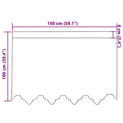vidaXL Spitzenvorhang mit Vorhängen Floral Weiß 100 x 150 cm Polyester