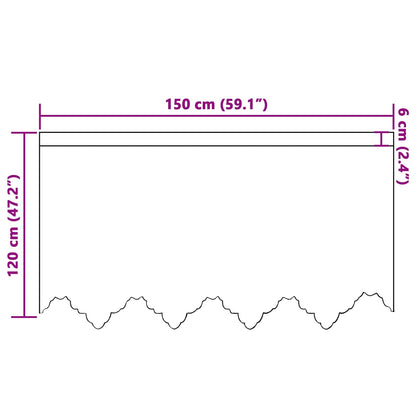 Spitzenvorhang mit Vorhängen Floral Weiß 120 x 150 cm Polyester