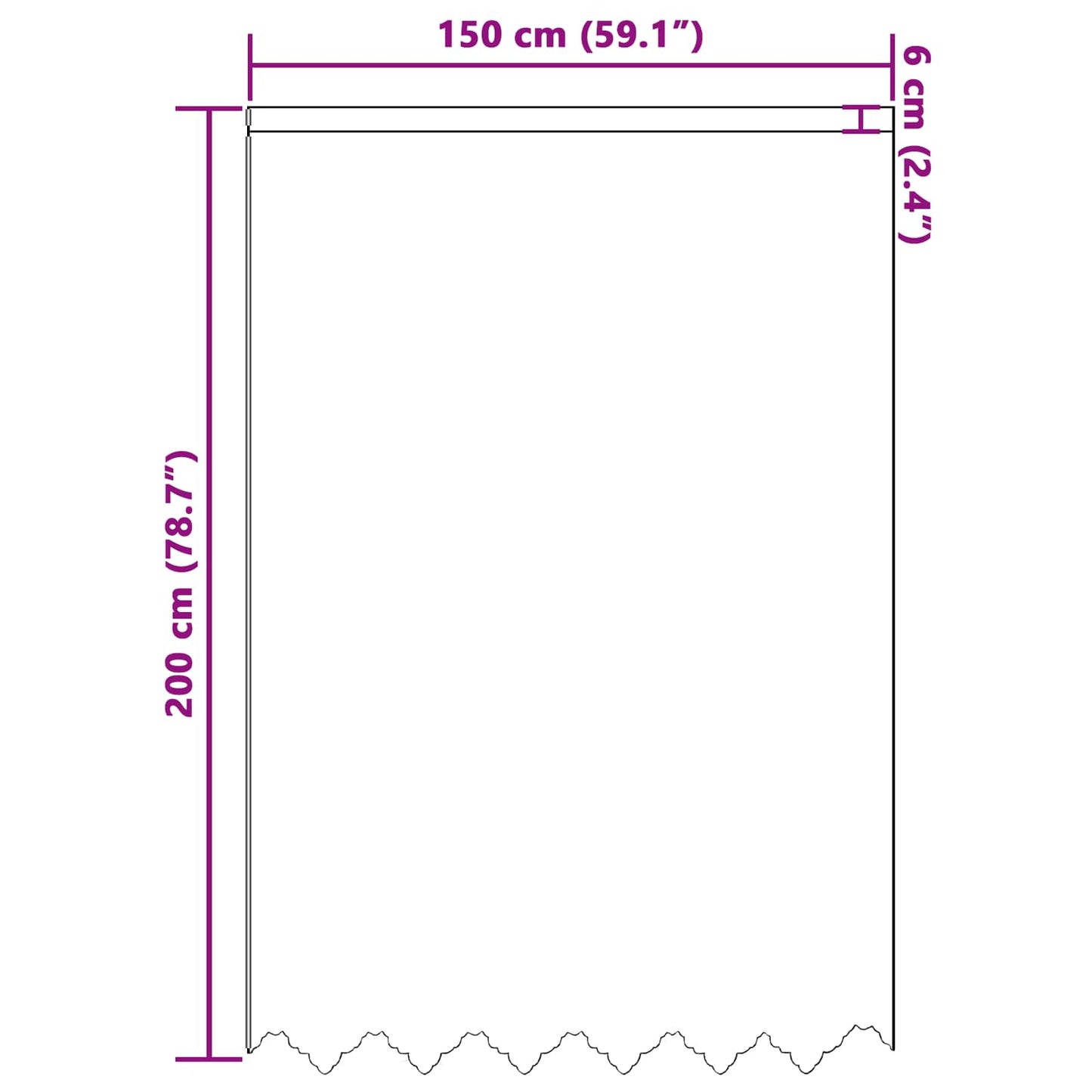 vidaXL Spitzenvorhang mit Vorhängen Floral Weiß 200 x 150 cm Polyester