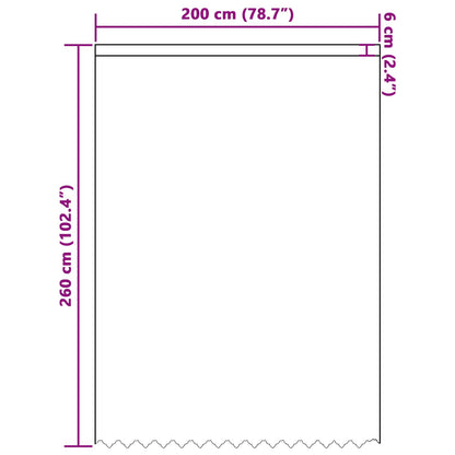 vidaXL Spitzenvorhang mit Vorhängen Floral Weiß 260x200cm Polyester
