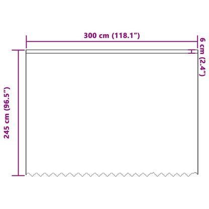 vidaXL Rideau en voile avec rideaux floraux blanc 245x300cm Polyester
