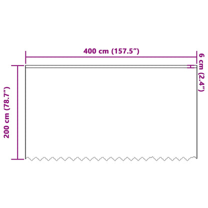 vidaXL Spitzenvorhang mit Vorhängen Floral Weiß 200 x 400 cm Polyester