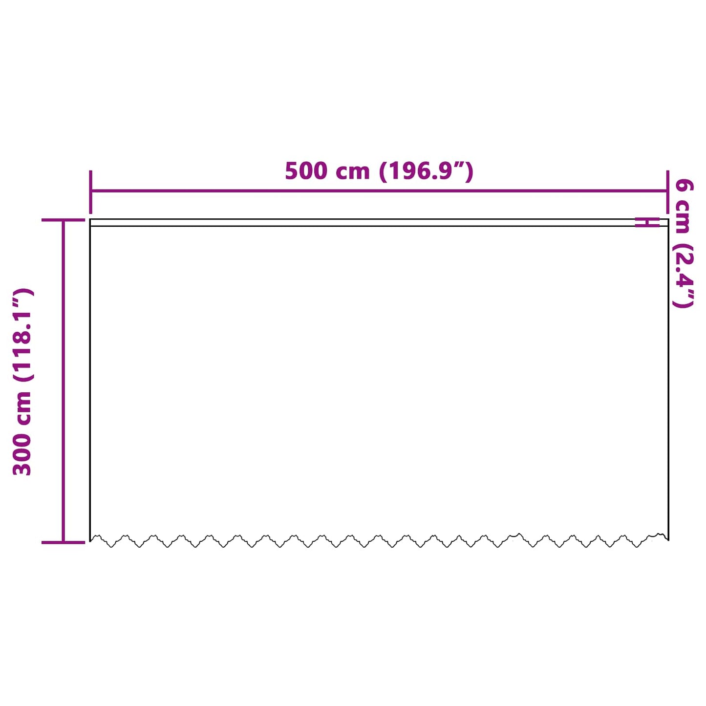 vidaXL Spitzenvorhang mit Vorhängen Floral Weiß 300 x 500 cm Polyester
