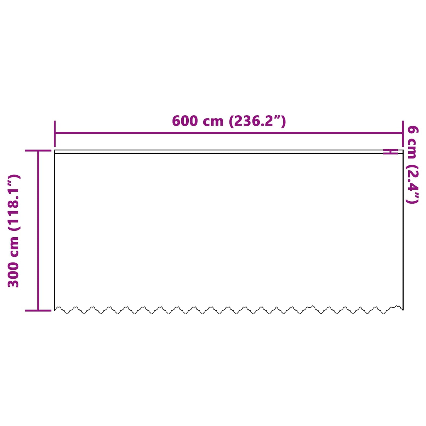 vidaXL Spitzenvorhang mit Vorhängen Floral Weiß 300 x 600 cm Polyester