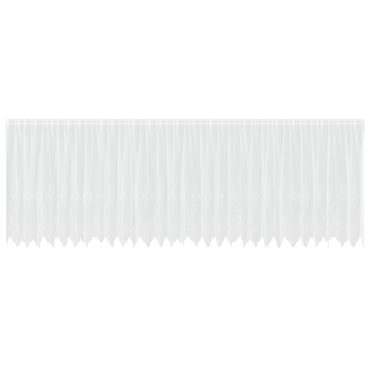 vidaXL Spitzenvorhang mit Vorhängen Floral Weiß 160 x 750 cm Polyester