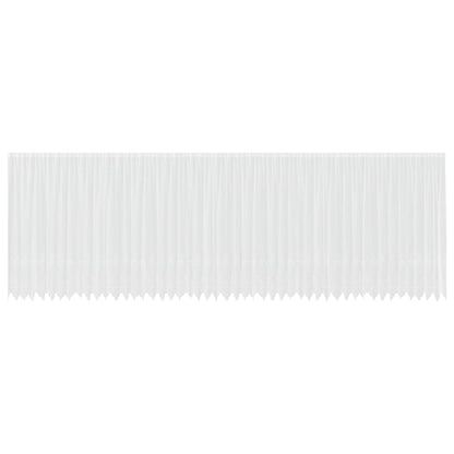 vidaXL Spitzenvorhang mit Vorhängen Weiß 240 x 1200 cm Polyester
