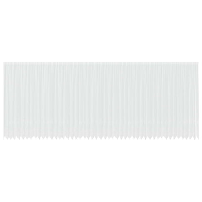 vidaXL Spitzenvorhang mit Vorhängen Floral Weiß 280x1200cm Polyester