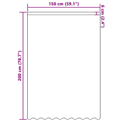 vidaXL Spitzenvorhang mit Vorhängen Floral Weiß 200 x 150 cm Polyester