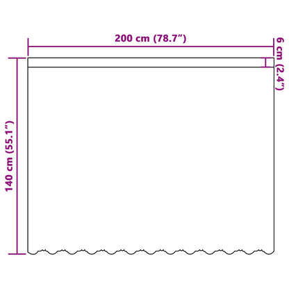vidaXL Spitzenvorhang mit Vorhängen Floral Weiß 140 x 200 cm Polyester