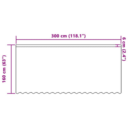 vidaXL Spitzenvorhang mit Vorhängen Floral Weiß 160 x 300 cm Polyester