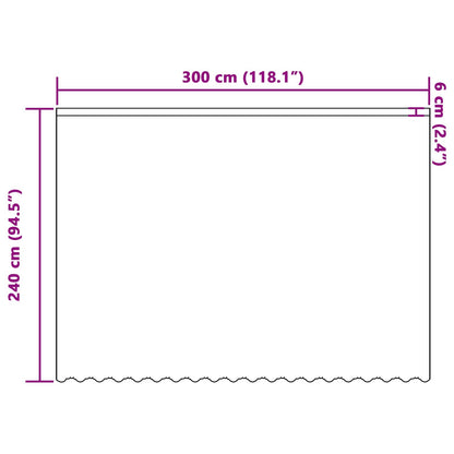 vidaXL Spitzenvorhang mit Vorhängen Floral Weiß 240 x 300 cm Polyester