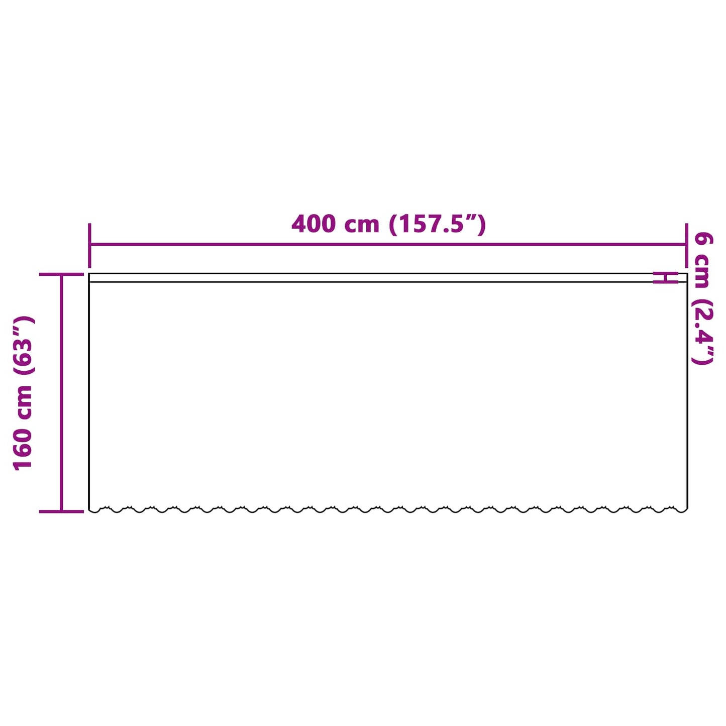 Spitzenvorhang mit Vorhängen Floral Weiß 160 x 400 cm Polyester